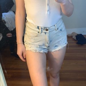 Pac Sun high waisted denim shorts